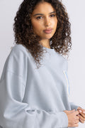 Miles Oversized Sweatshirt Letterman - Pastel Blue