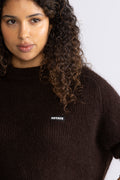Light Knit Logo Sweater - Chicory Coffee