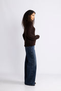 Light Knit Logo Sweater - Chicory Coffee