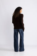 Light Knit Logo Sweater - Chicory Coffee