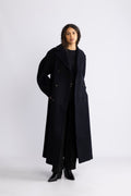 Peacoat Wool Long Coat - Sky Captain