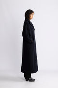 Peacoat Wool Long Coat - Sky Captain