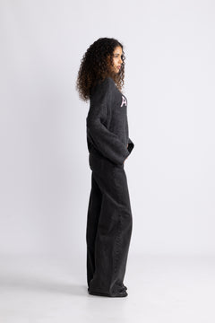 Amour Club Knit - Charcoal Mel.