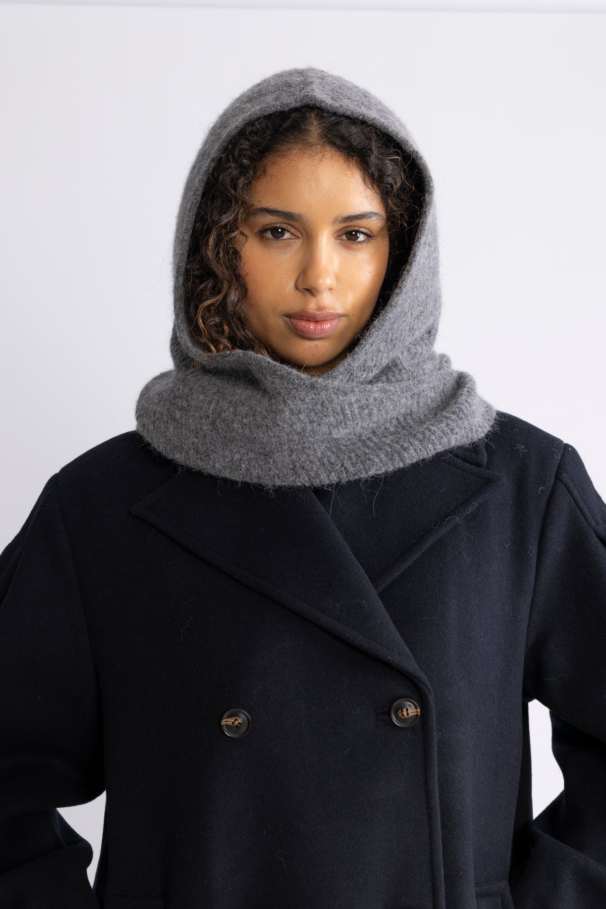 Soft Wool Balaclava - Paloma Melange