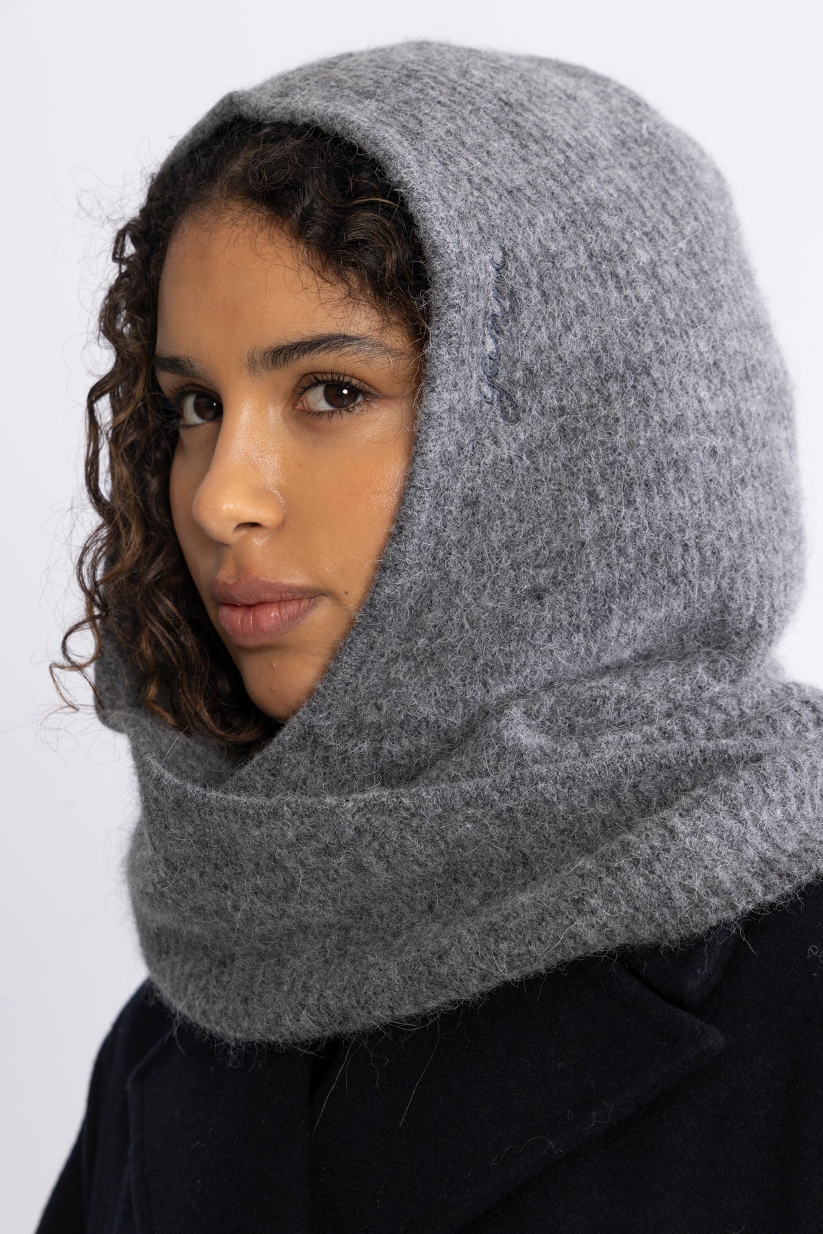 Soft Wool Balaclava - Paloma Melange