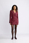 Jacquard Blazer Dress - Zinfandel