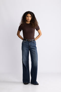 Lidie Ss Top - Chocolate