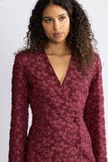 Jacquard Blazer Dress - Zinfandel