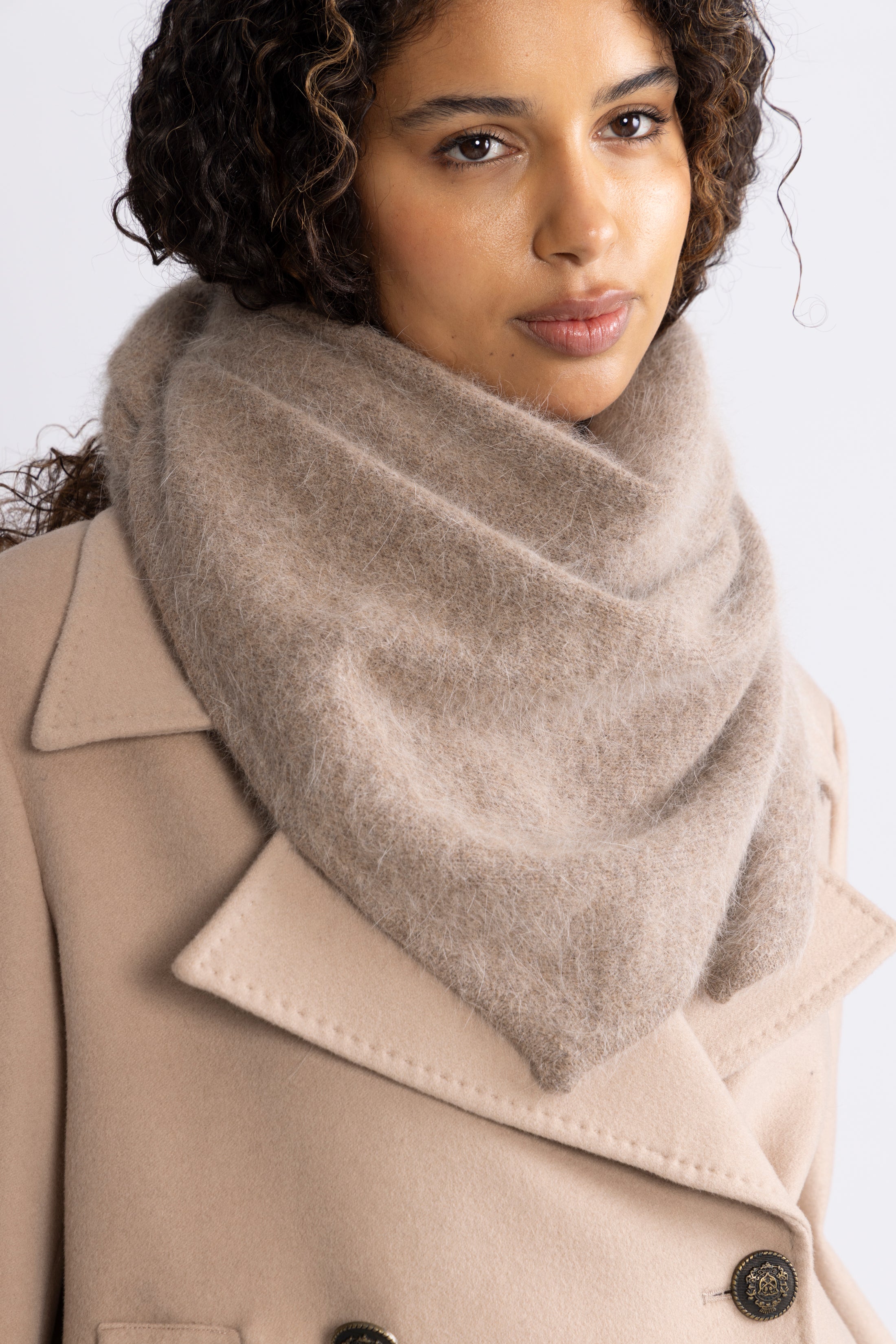 Cosy Shawl - Praline