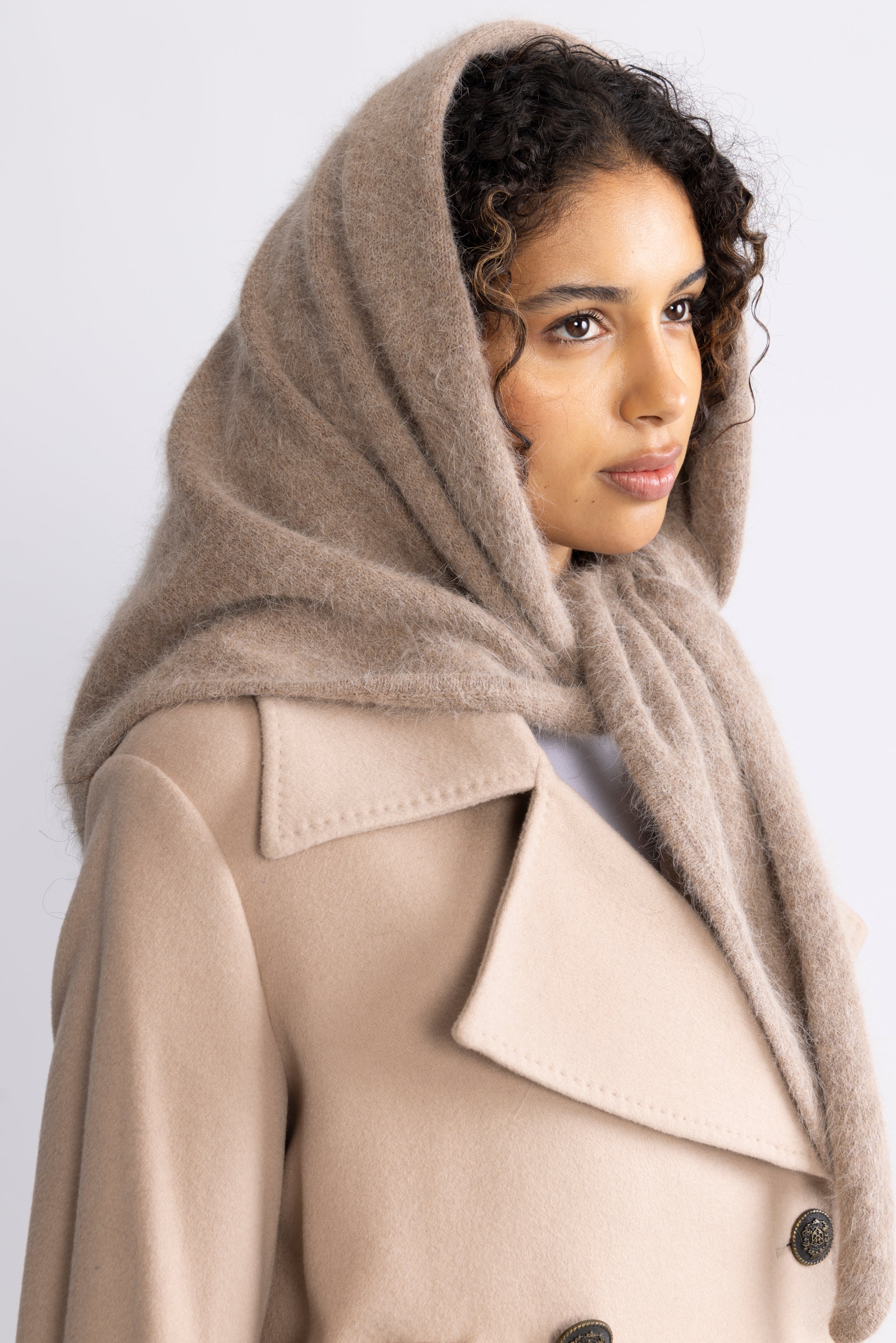 Cosy Shawl - Praline