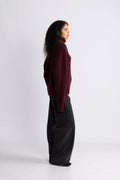Knit Turtleneck Jumper - Zinfandel