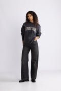 Miles Sweatshirt Anine Bing Leopard - Washed Black