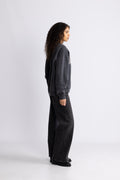Miles Sweatshirt Anine Bing Leopard - Washed Black
