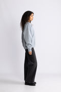 Miles Oversized Sweatshirt Letterman - Pastel Blue