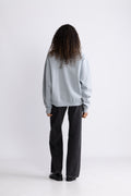 Miles Oversized Sweatshirt Letterman - Pastel Blue