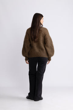 Milana Ls Mohair Knit - Cocoa