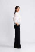 Ismene 3/4 Shirt Emb - Bright White