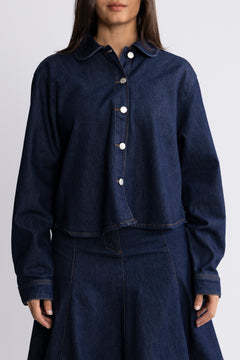 Adna Alena Shirt - Dark Blue Wash