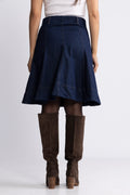 Adna Alena Skirt - Dark Blue Wash