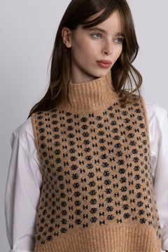 Logo Vest - Beige