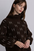 Fam Short Sweater - Dark Earth