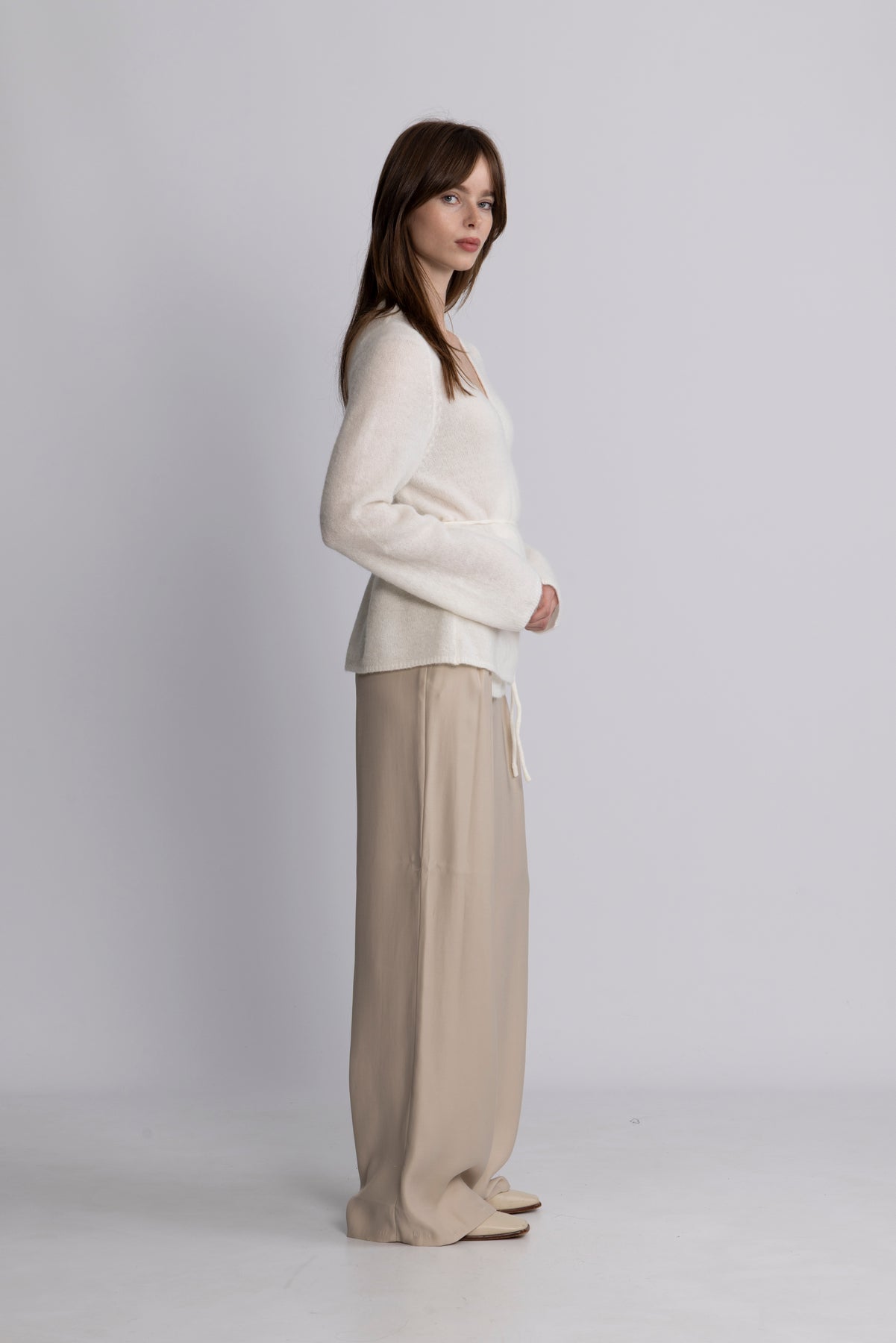Miabelle Hope Wrap Cardigan - Egret