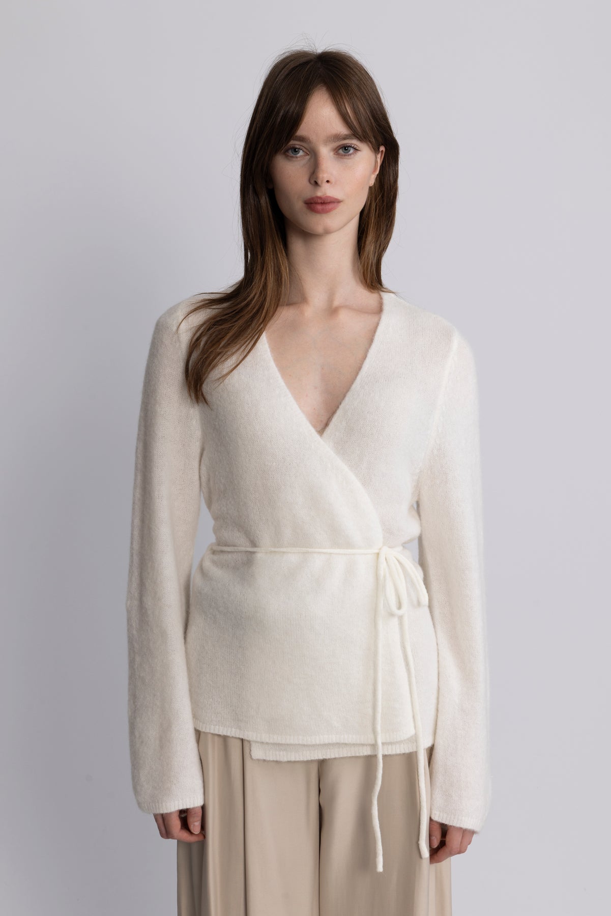 Miabelle Hope Wrap Cardigan - Egret