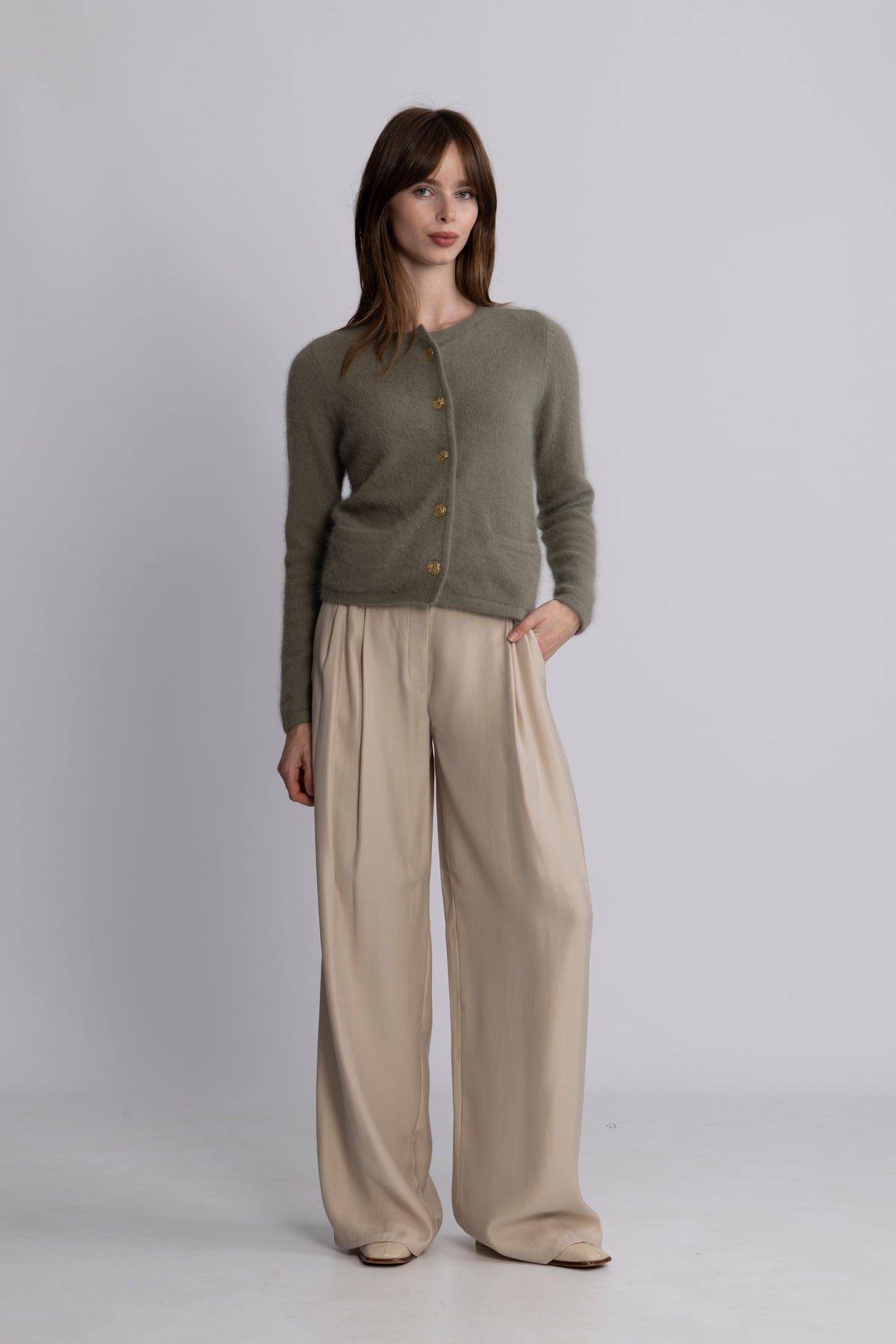 Ashley Cardigan - Oliven