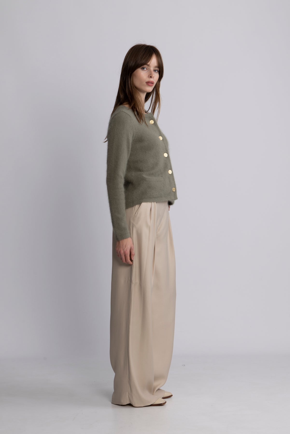 Ashley Cardigan - Oliven