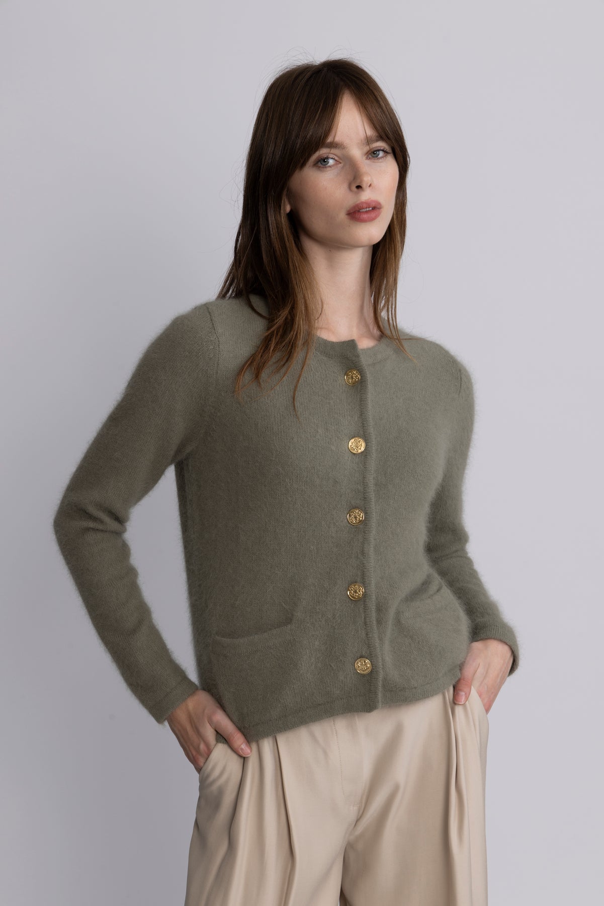 Ashley Cardigan - Oliven