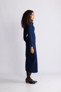 Mow Shirt Dress - Dark Blue Wash