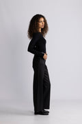 Dara Coated Pant - Black