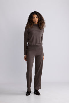 Thea Hanni Ls Knit T-Neck - Delicioso