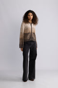 Sasha Zip Cardigan - Oat Toasted Coc