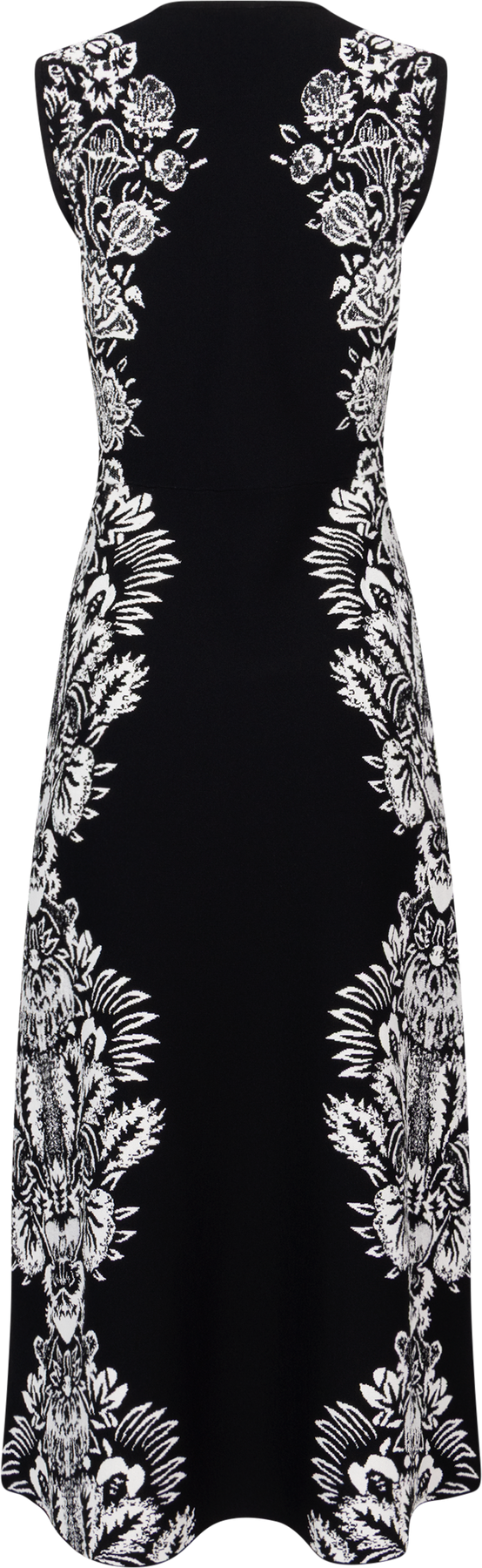 Liana Jacquard Sl Midi Dress - Noir