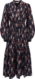 Bohemian Belt Dress - Midnight Paisley