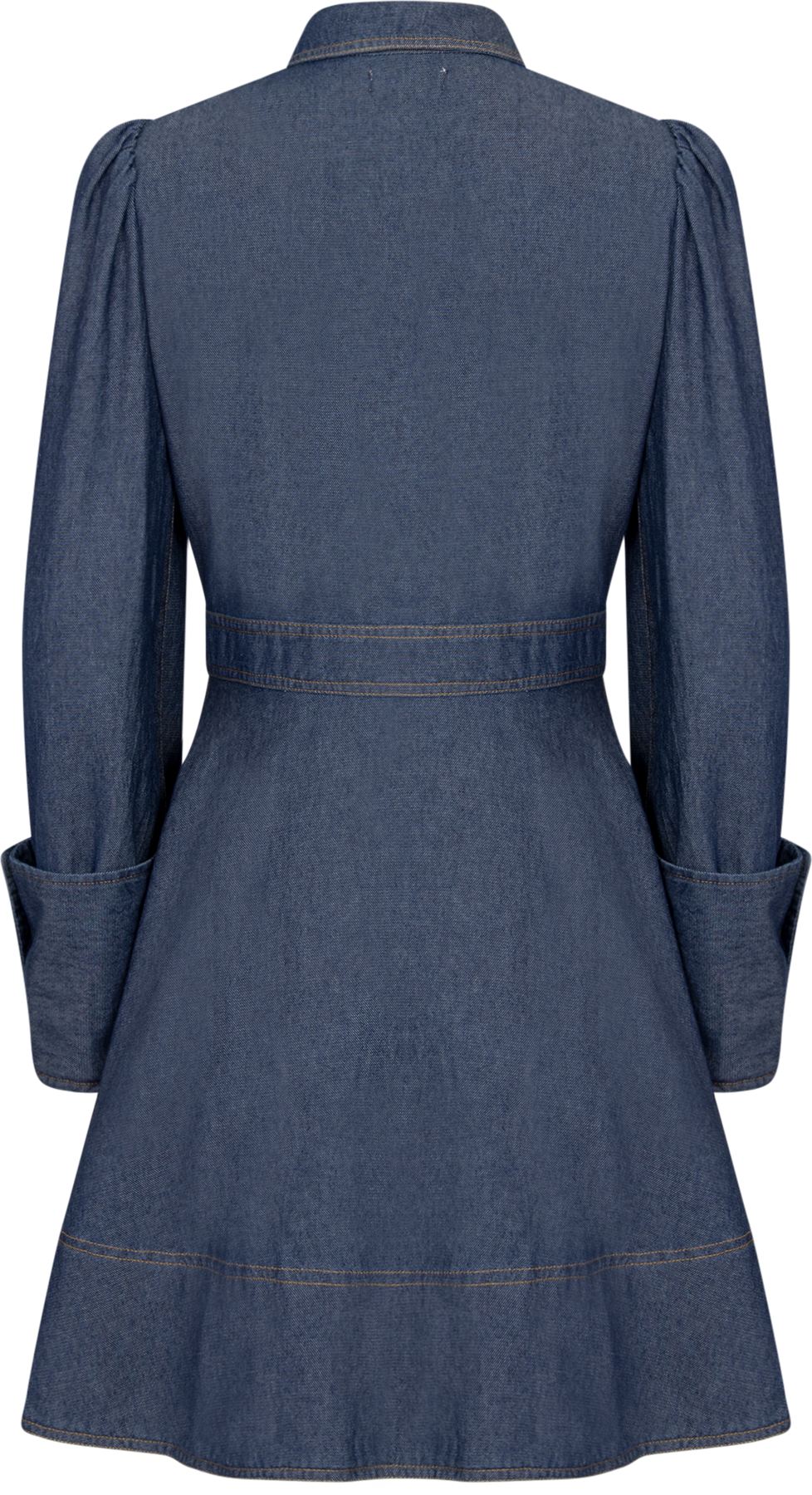 Denim Mini Dress - Dark Blue