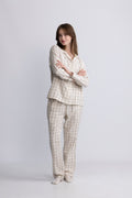 Flannel Pajama Set Gift Box - Cream