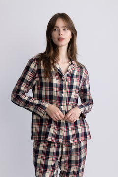 Flannel Pajama Set Gift Box - Ruby Red
