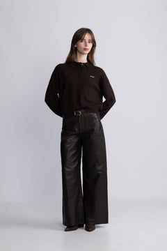 Slinky Knit Polo - Molé