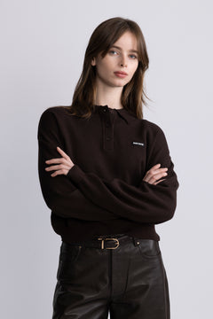 Slinky Knit Polo - Molé