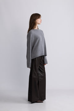 Crewneck Lounge Sweater - Gray Melange