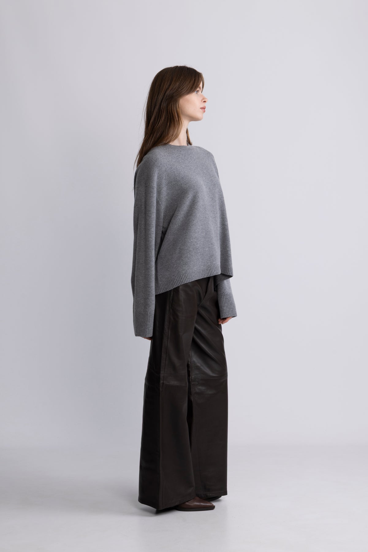 Crewneck Lounge Sweater - Gray Melange