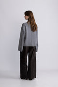 Crewneck Lounge Sweater - Gray Melange
