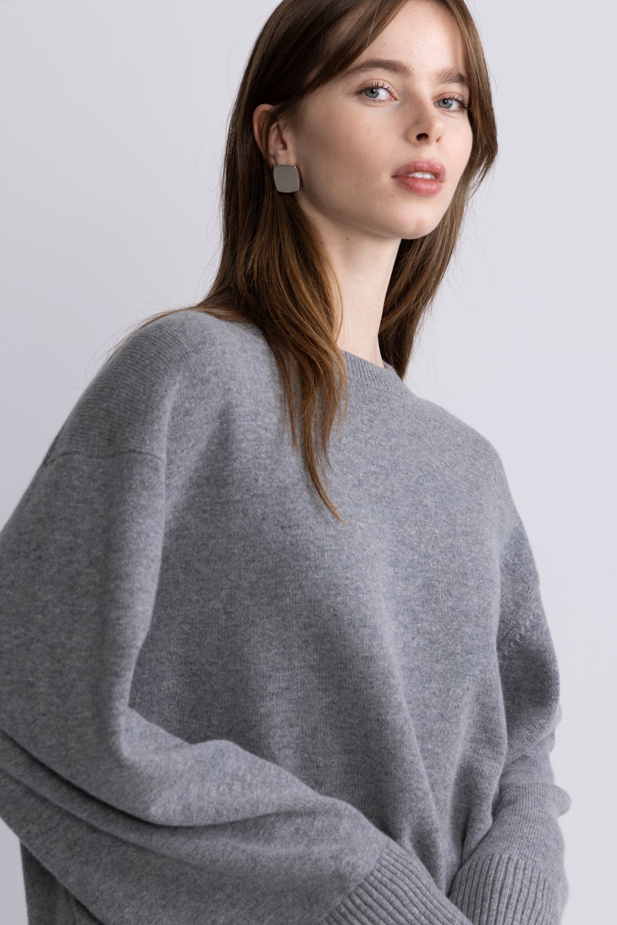 Crewneck Lounge Sweater - Gray Melange