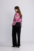 Flower Blouse - Sangria Sunset