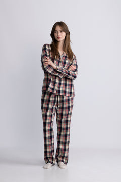 Flannel Pajama Set Gift Box - Ruby Red