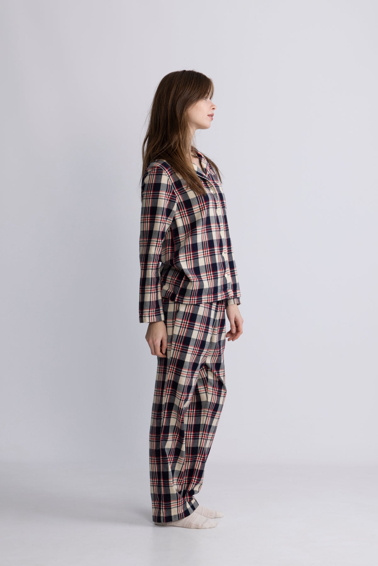 Flannel Pajama Set Gift Box - Ruby Red