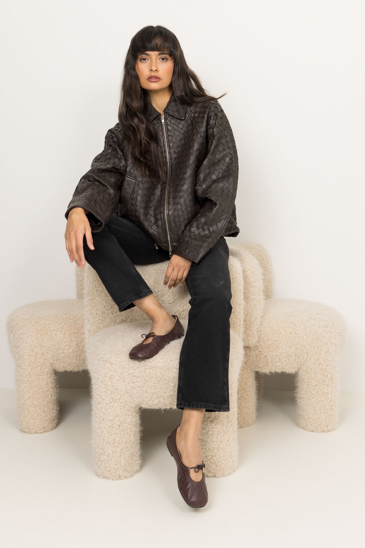 W Regular Jeans - Black Washed