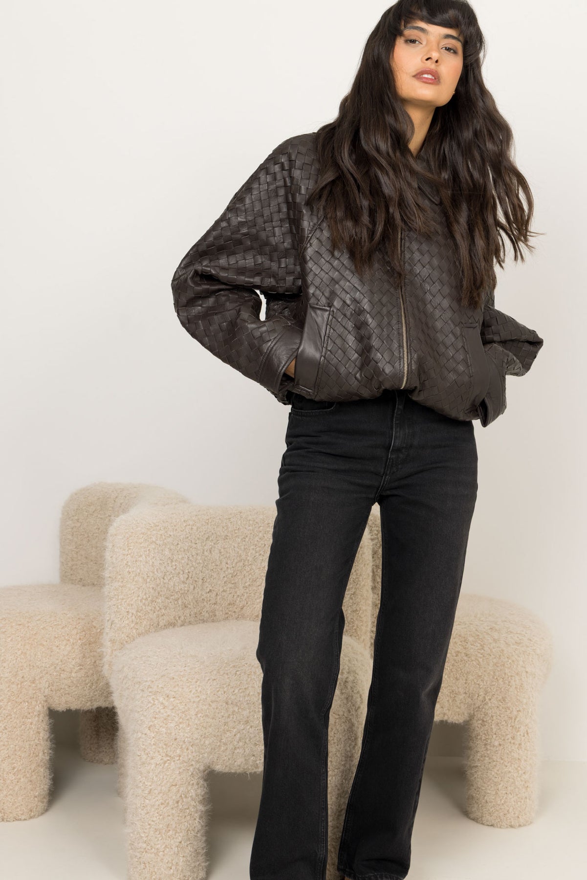 W Regular Jeans - Black Washed